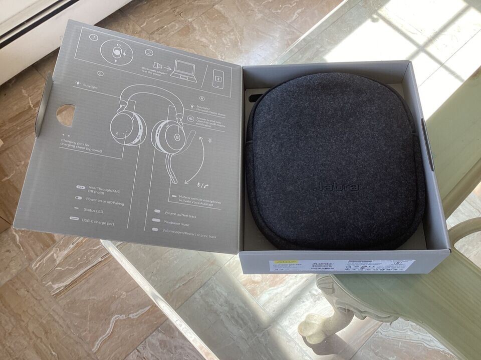 NEW NIB Jabra Evolve 2 75 USBA MS Teams Certified WITH MANUFACTURER