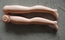 Set of Vintage Plastic Girl Doll Legs 9" Long