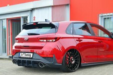 Cup Diffusor Ansatz für Hyundai i30N FL Heck Ansatz Stoßstange Rear Splitter ABS