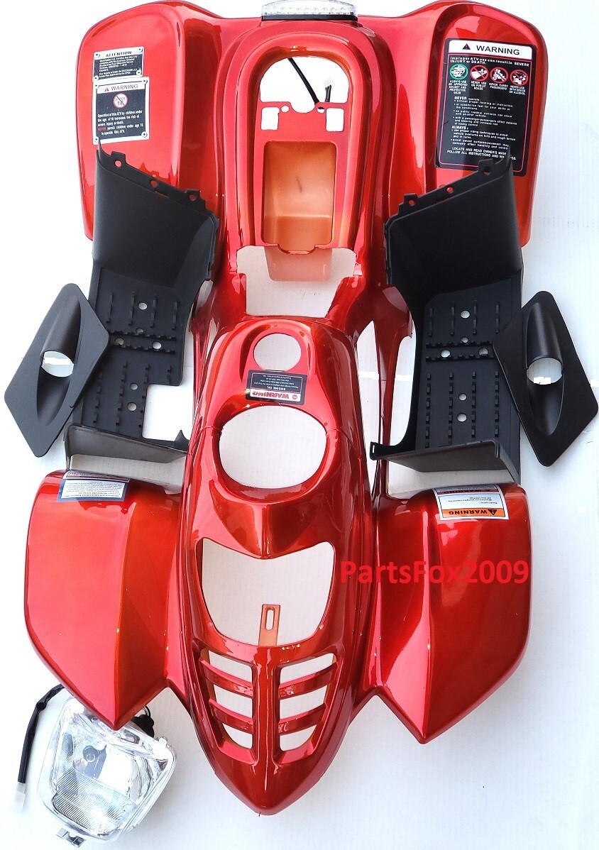 ATV Body Kits Plastic  Baja50cc Coolster 3050C Vitacci Hawk-110 Taotao 110B Red