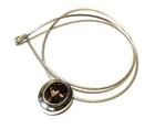 925 Sterling Silver Quartz solitaire gemstone pendant necklace 3.1g ladies 18" — photo 5
