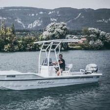 Snoop 510 Bimini White T-top Fishing Boat Tower Centre Shade / Cover / Canopy