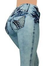 High Waist Stretch Push-Up Colombian Style Levanta Cola Skinny Jeans LA-068