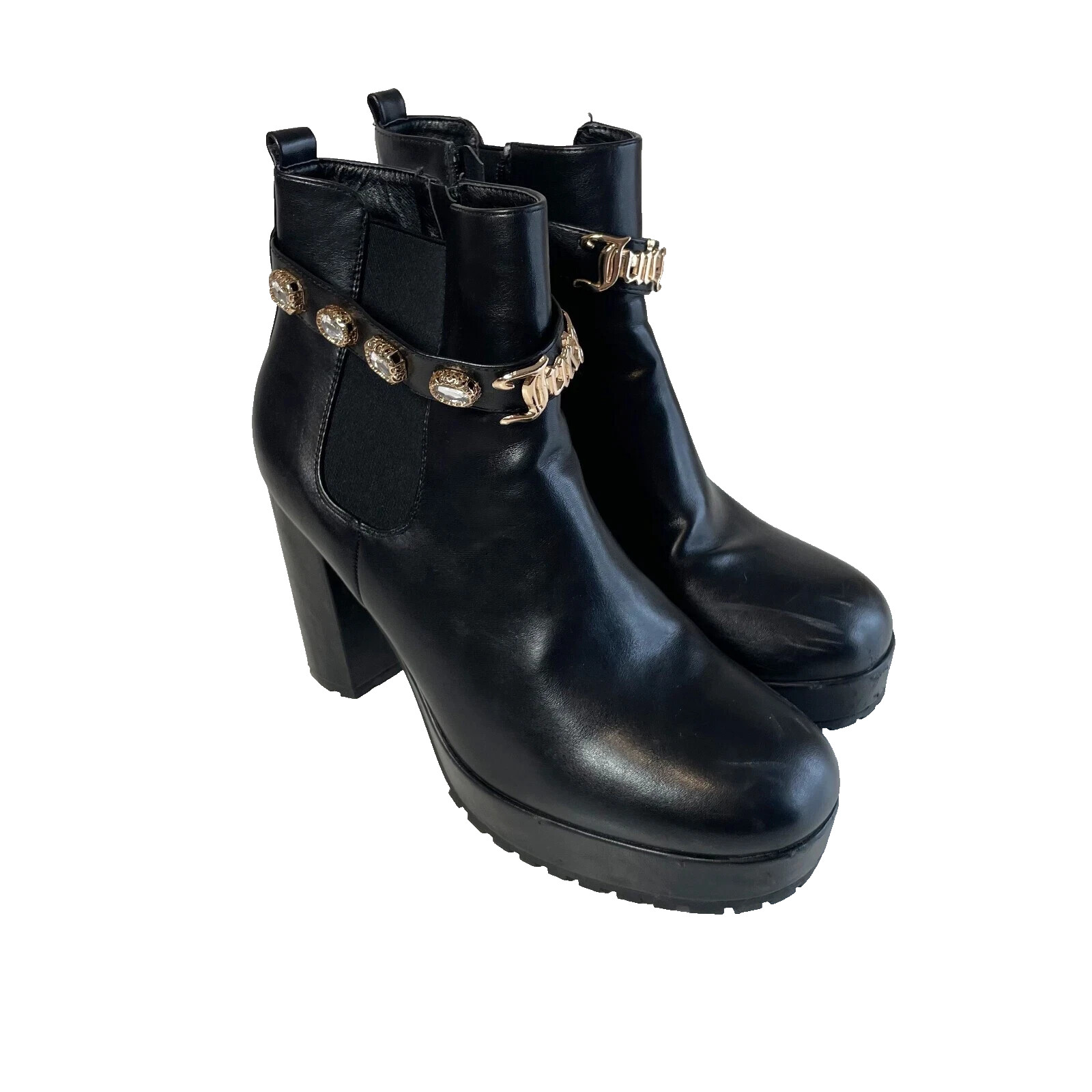 Juicy Couture Python Leather High Heel Ankle Boot… - image 1