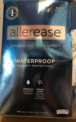   AllerEase Allergy Protection Waterproof Mattress Protector ,Open Box