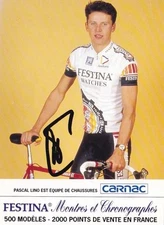 CYCLING cycling card PASCAL LINO team FESTINA signed