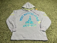 NEW Disney Hoodie Womens Large Purple Magic Kingdom Most Magical Place Parks