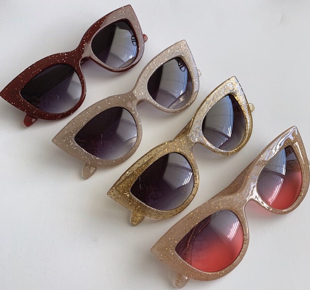 Occhiali Da Sole Oversize A Forma Di Occhio Di Gatto, Decorati Con - Foto 4