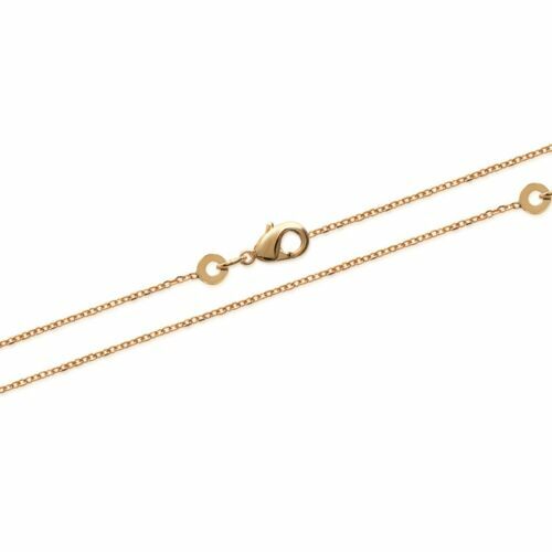 Collana/bracciale/cavigliera, maglia rolò, 2 mm di spessore, in argento puro 925 massiccio, chiusura ad anello – 15,2/20,3/25,4/30,4/35,5/40,6/45,7/ 50,8/55,8/60,9/66/71/76,2/81,2/86,3/91,4/96,5/101,6 cm, Argento, colore