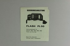 Supra Flash PL 50 Polaroid 1000 1500 2000 3000 Manuale di istruzioni (DE) (12120509)