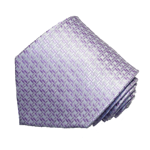 Men's Hot Pink Solid Color Zigzag Tie - Picture 6 of 11