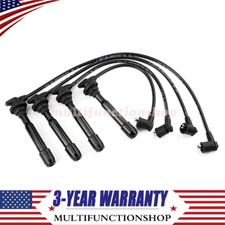 4 Spark Plug Ignition Wire Set For Hyundai Elantra Tiburon Kia Spectra Soul L4