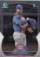 ADAN SANCHEZ BOWMAN CHROME PROSPECTS 1ST ROOKIE CARD RC CUBS #BCP-219 2023
