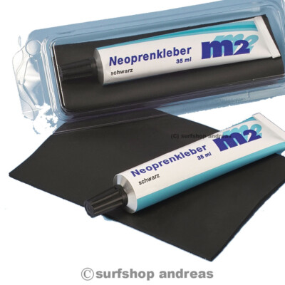 M2 Neopren Reparaturset mit Neoprenflicken u.Pinsel 35ml 