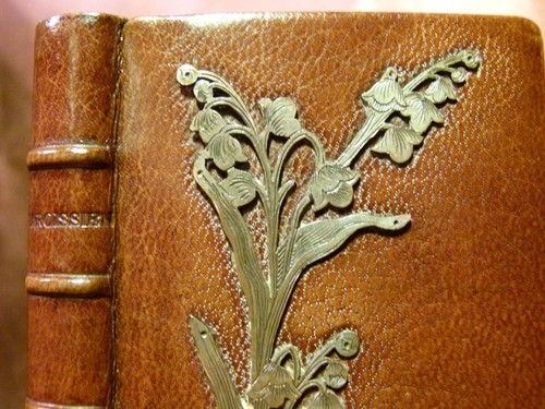 BEAUTIFUL LEATHER Fine Binding PRAYERBOOK Christian INLAID SILVER FOLORAL DESIGN - Picture 5 of 9