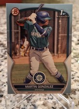 2023 1st Bowman Prospects Martin Gonzalez #BP-28 Sky Blue /499 (RC) Mariners