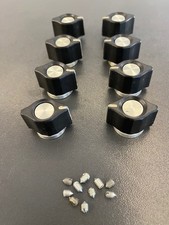 Tuning Knobs beak-shaped Black  16mm. NOS. Lot of 8.