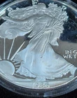 1986-S US Mint American Eagle Silver Proof $1 One Ounce Coin w BOX NO OGP & COA