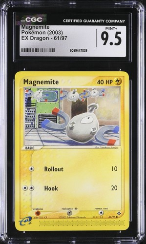 Magnemite graded CGC 9.5 for sale on eBay
