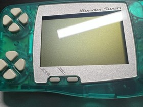 Bandai WonderSwan Clear Green Handheld Working US Seller