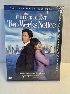 Two Weeks Notice DVD Brand New Sealed Sandra Bullock Hugh Grant