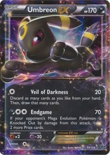 Umbreon-EX - 55/124 - Holo Rare ex HP, English Pokemon Fates Collide on eBay