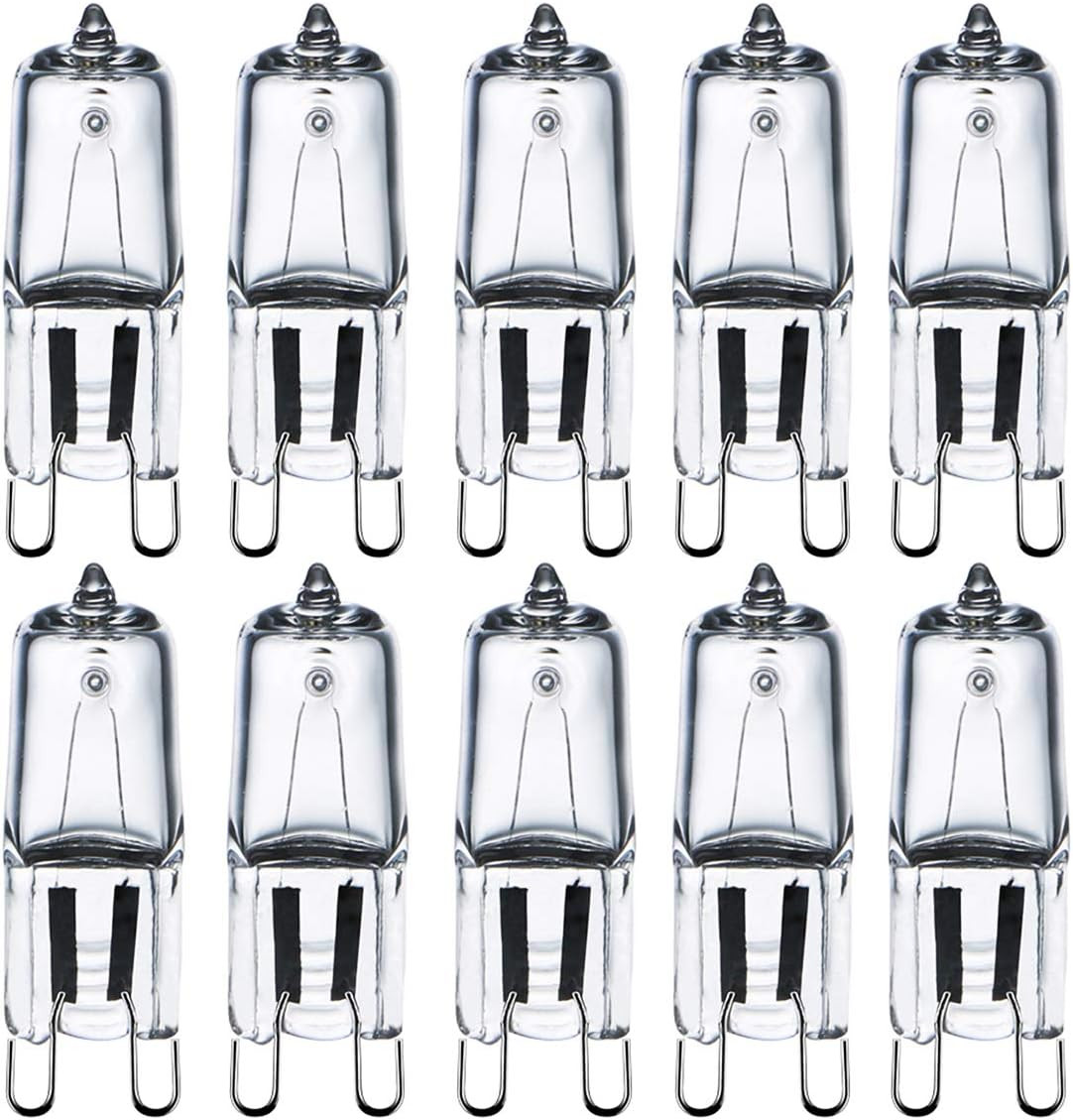 G9 Halogen Light Bulbs 230V 28W (29W) 2800K Warm White Clear G9 Capsule Bulb Dim