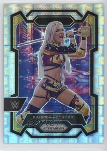 2024 Panini Prizm WWE Premium Box Set Prizm /199 Karmen Petrovic #107 Rookie RC