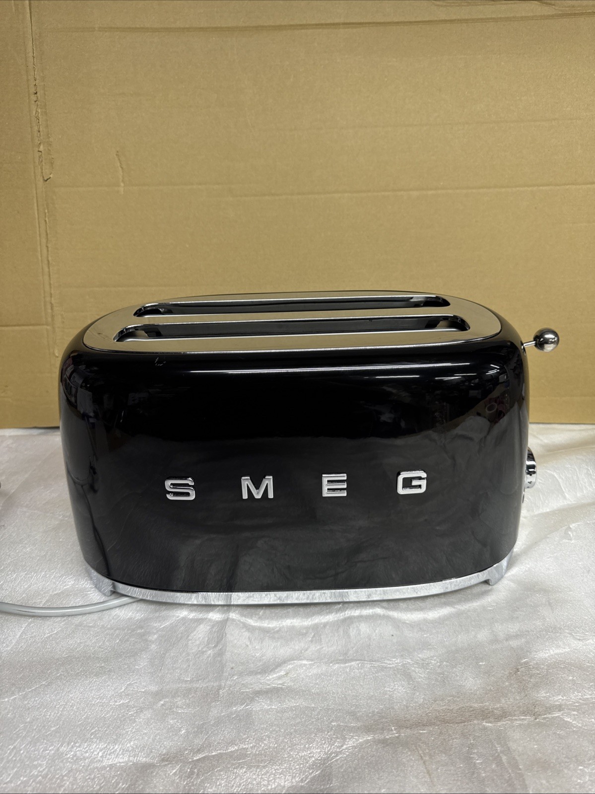 Smeg 4 Slice Toaster Long Slot TSF02BLUK Black