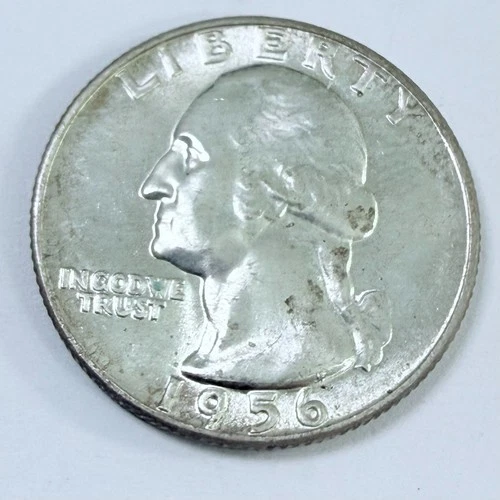 1956 P Silver Washington Quarter, 90% Silver Gem Uncirculated. #7365