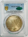 1934 P Peace Dollar PCGS MS-66 CAC