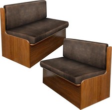 Leather-like RV dining table and chair cushion covers, RV booth seat covers