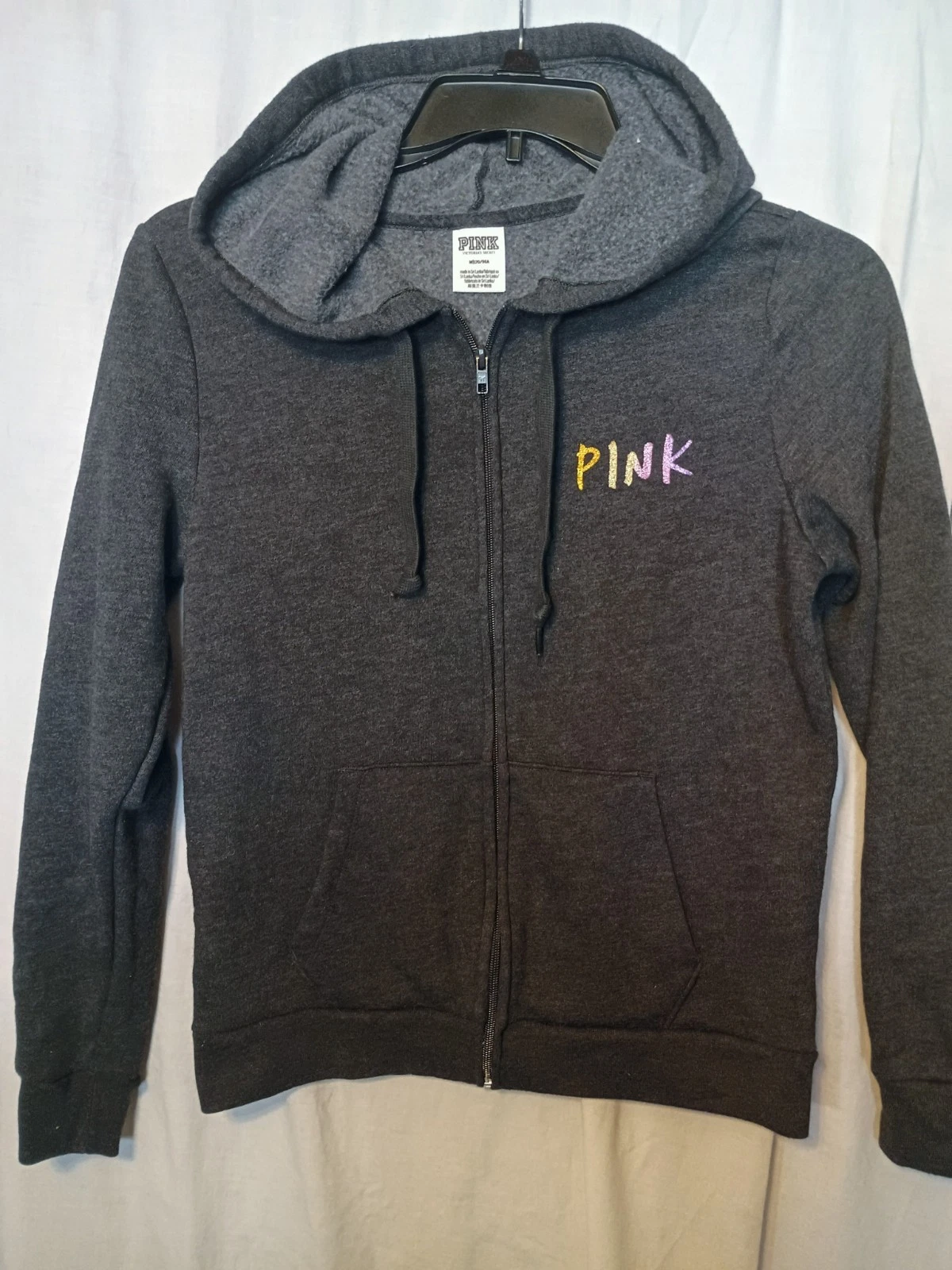 UNDERCOVER Felpa Victoria's Secret ROSA Everyday Lounge perfetta con cappuccio e zip taglia M