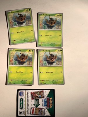 PHANTUMP 011/197 Pokemon Scarlet & Violet OBSIDIAN FLAMES + Code Card NM