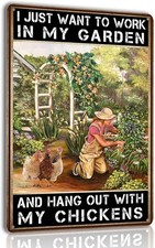 Funny Chicken Coop Tin Metal Signs Home D cor 8x12 Garden For Outside Outdoor