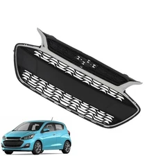 Grill W/Chrome For Chevrolet Spark 2019 2020 2021 2022 Front Bumper Upper Grill