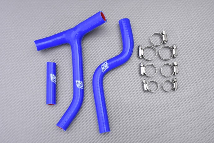 Durites de radiateur bleues pour moto Yamaha YZ250F de 2010 à 2013