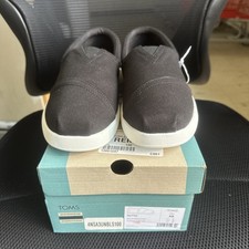 Pick Size - TOMS Men's Alpargata Forward Black Recycled Cotton Canvas - 10019864