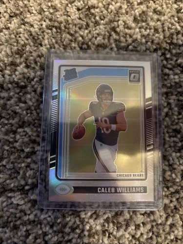 Caleb Williams 2024 Donruss Optic RATED ROOKIE no. 201 SILVER Prizm Holo