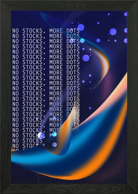No stocks More Dots Gerahmtes Wandbild Poster Leinwanddruck Bild