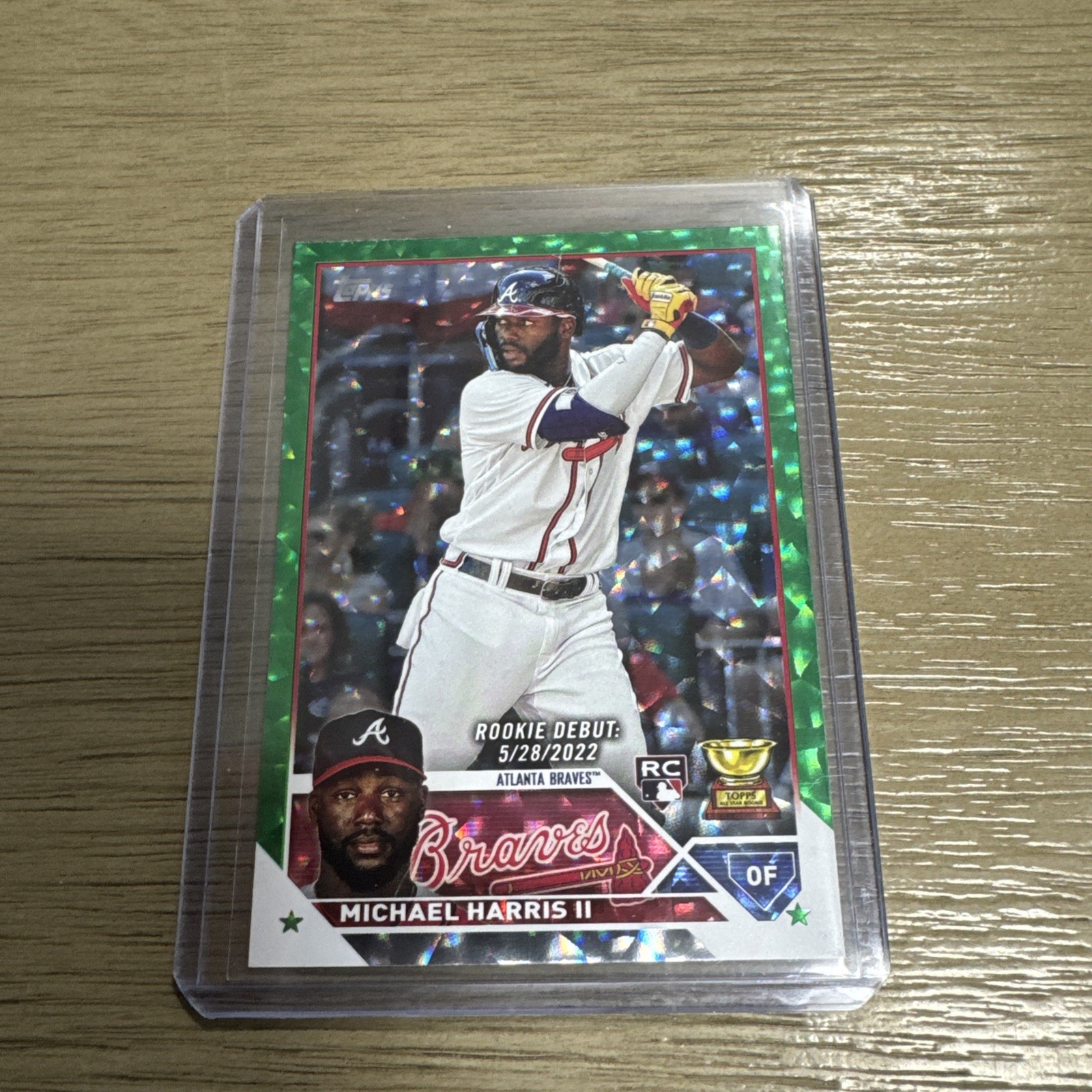 2023 Topps Update Michael Harris Green Foil Rookie Debut RC /499 Braves