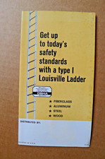 Vintage LOUISVILLE LADDERS Pocket Brochure Catalog 1973