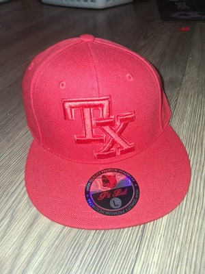 Pit Bull Snapback Hat Red Solid Men's L Casual All Season Adjustable Cap TX Logo