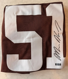 Michael Hall Jr Certified Autographed Browns Jersey Prime Time Witness
