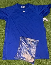 LOT OF 2 New Balance Tech Tee Royal Blue Men Size X-Large Dry NWT Shirt A2