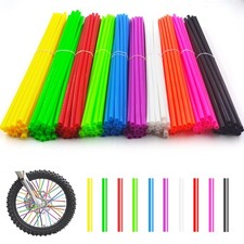DENGXINWEI 180 PCS Spoke Skins Spoke Covers, 10 Colors Bike Wheels Cover Decorat