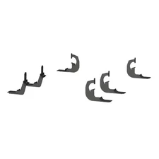 Aries 6" Oval Side Step Nerf Bar Mounting Brackets for 07-19 Silverado Sierra HD