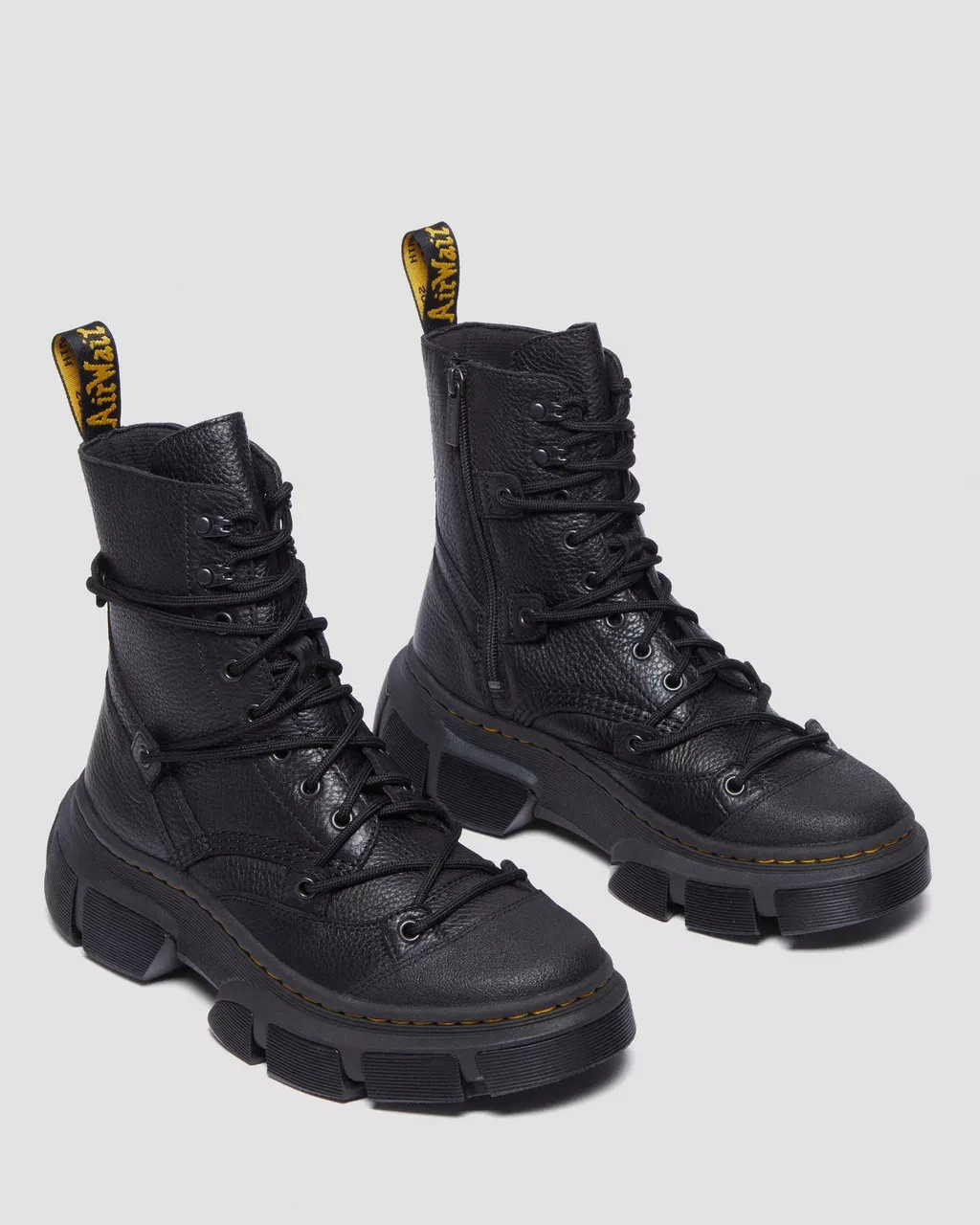 DR. Martens DMXL 8-Eye Leather Boots Black image 2