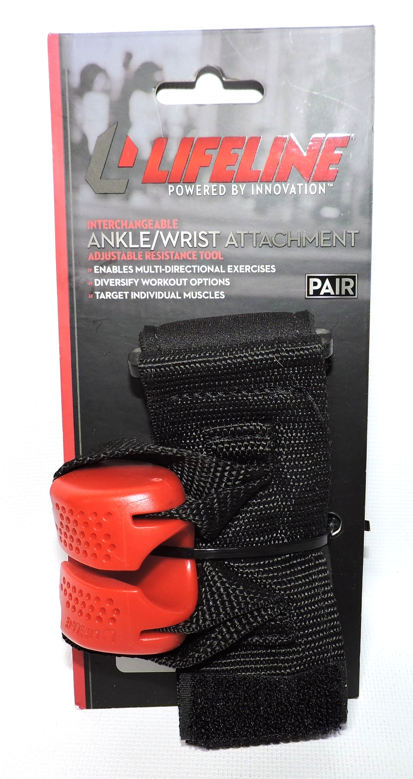 Lifeline Ankle/Wrist Attachment Adjustable PAIR, for Exercis
