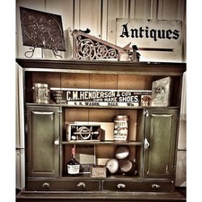 Farmhouse Cupboard Hutch Cabinet Display